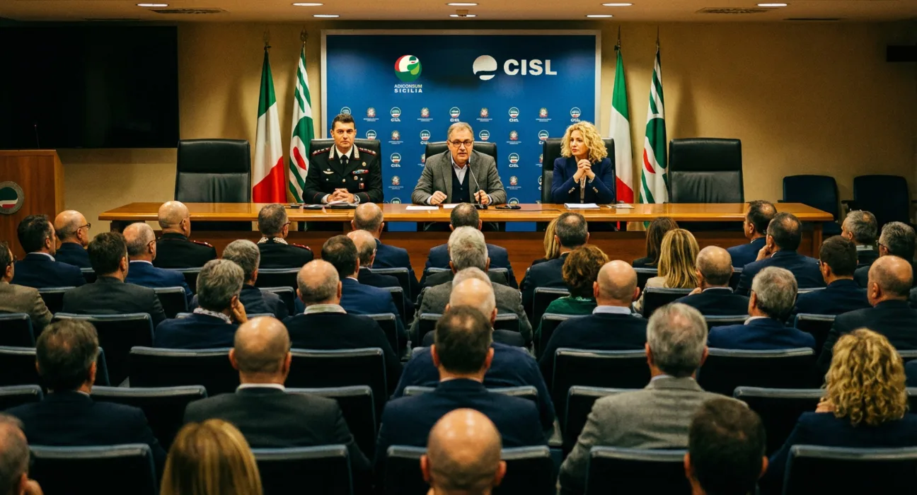 Incontro Insieme contro le Truffe, Adiconsum e Carabinieri nella sede CISL di Palermo